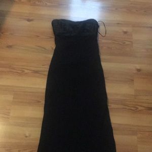 Mary L. Couture Black Gown Sz 0